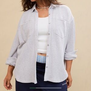 Aerie anytime waffle shirt